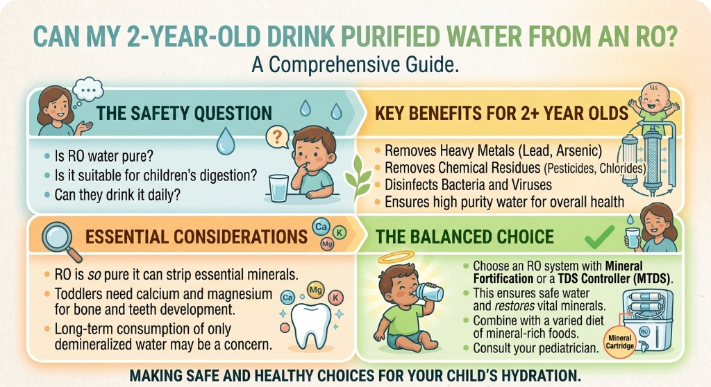 Can My 2-Year-Old Drink Purified Water from an RO?