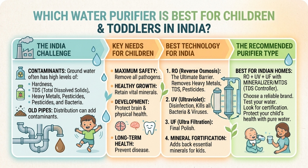 Which Water Purifier is Best for Children & Toddlers in India?