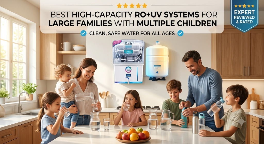 Best High-Capacity RO+UV Systems for Large Families with Multiple Children